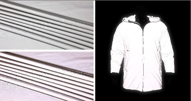 Silver reflective fabric