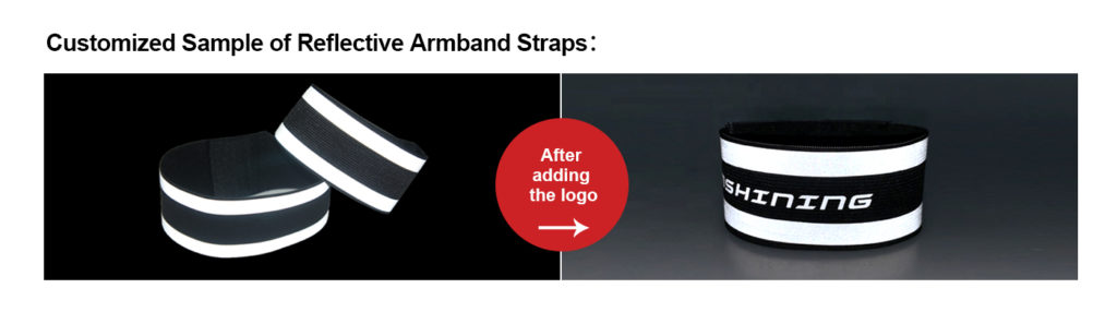 The logo is applied to Reflective Straps
