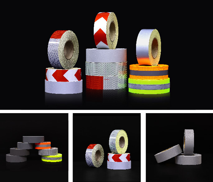 Two Pieces of Silver High Intensity Reflective Tape Self-Adhesive 100mm×100mm 