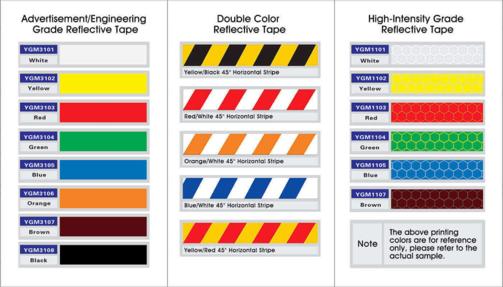 Colors of Reflective Tape