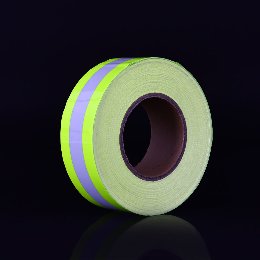 7. High Luster's Fluo-Yellow Warning Iron On Reflective Vinyl