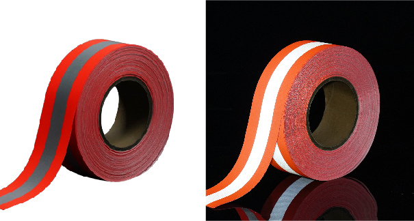 10.Red-Silver-Red High Washing FR Warning Reflective Tape