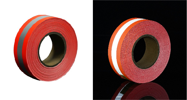 9.Red-Silver-Red FR Warning Reflective Tape