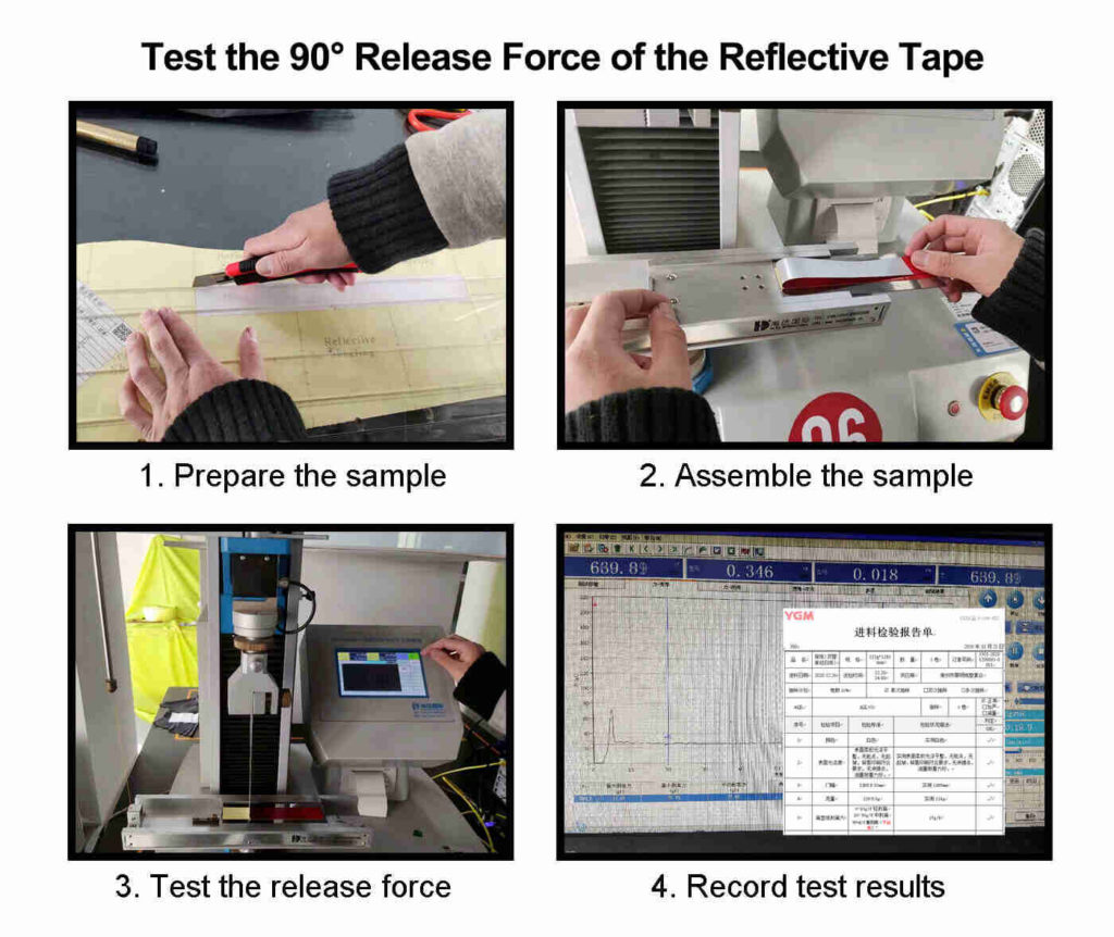 Release Force Test of Reflective Material
