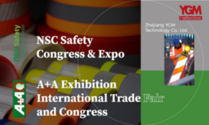 banner of the NSC Safety Congress & Expo and German A+A Exhibition in October 2023