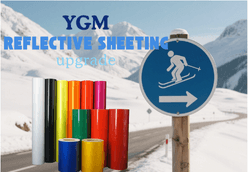 banner of ygm reflective sheeting